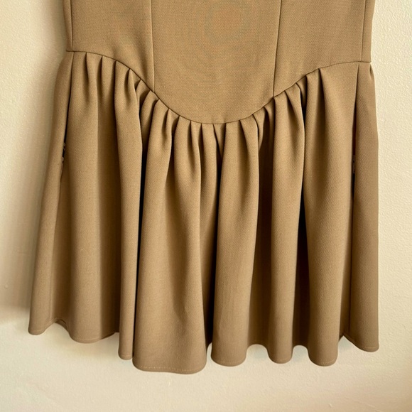 Doucette Duvall Sleeveless Mini Dress w/ White Buttons Down Back & Pockets (EUC) - Picture 4 of 12